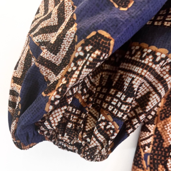 Farm Rio Yawanawa Vanahu Organic Cotton Mini Dress XS EUC #resortstyle - Picture 7 of 10